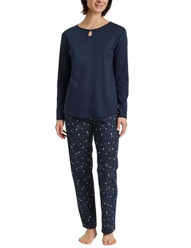 CALIDA Sweet Dreams Pyjama, lang Damen - Schlafanzughosen für Damen, aus 100% Baumwolle für hohen Tragekomfort und natürliche Temperaturregulierung, ideal für entspannte Nächte.
