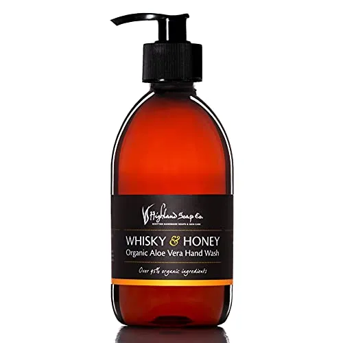 The Highland Soap Company Whisky & Honey Handwäsche 300 ml - Hochwertige Flüssigseife mit Whisky- und Honigaroma, sanft zur Haut und perfekt für die tägliche Pflege. Ideal für ein luxuriöses Handwascherlebnis.