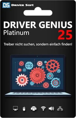 Driver Genius 25 Platinum – Premium Treiber Updater Software für Windows 11/10 - Systemoptimierung: Automatische Treiberaktualisierung, Hardware-Diagnose und SSD-Beschleunigung für optimale PC-Leistung – ideal für 3 PCs über 1 Jahr.