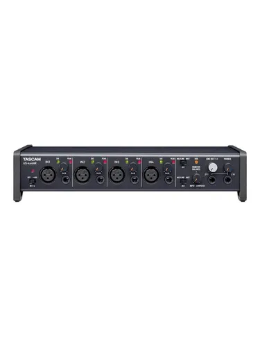Tascam US-4x4HR USB-Audio-Schnittstelle - Hochauflösende 4 IN / 4 OUT Audio-Schnittstelle für professionelle Aufnahmen, ideal für Musiker und Podcaster.