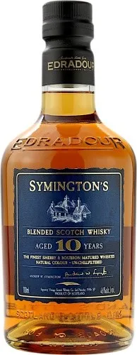 Signatory Vintage Symingtons's 10 Jahre Whisky - 10 Jahre gereifter Scotch, ausgewogen mit Sherry- und Bourbon-Casks, 46% vol. – ein Statement für Qualität und Handwerkskunst in der ikonischen Edradour-Flasche.