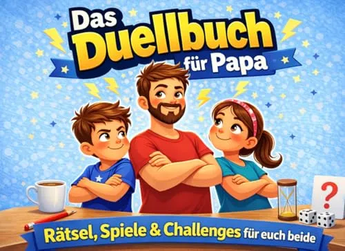 Das Duellbuch für Papa: Rätsel, Spiele & Challenges für euch beide | Papa Geschenk für unvergessliche Momente zu zweit