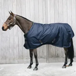 Kentucky Horsewear Outdoordecke 0g All Weather Waterproof Pro - Regendecke für Pferde, extrem reißfest und wasserdicht mit 1680D Außenmaterial und kuscheligem Kunstfellfutter für optimalen Komfort und Schutz bei jedem Wetter.