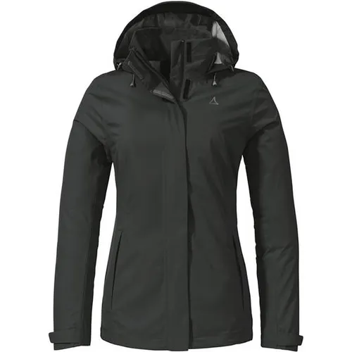 Schöffel Damen Jacket Gmund L - Wind- und wasserdichte Outdoorjacke - Funktionsjacke für Outdoor-Aktivitäten, atmungsaktiv und mit verstaubarer Kapuze für optimalen Wetterschutz und Komfort.