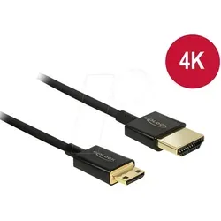 DELOCK 84787 - HDMI A Stecker > HDMI Mini C Stecker 4K 0,5 m