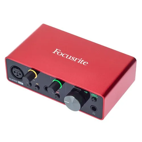 Focusrite Scarlett Solo 3rd Gen B-Stock - Audio-Interface mit 24-Bit/192 kHz, ideal für Home-Recording; inkl. Hitmaker Expansion Bundle für professionelles Mixing und Mastering.