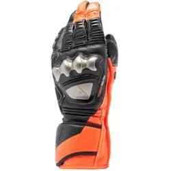 Dainese Full Metal 7 Handschuhe - Schwarz/Neon-Rot - L - Motorradhandschuhe mit maximalem Schutz und Komfort. Aus strapazierfähigem Ziegenleder, ausgestattet mit Pro-Tek-Titaneinsätzen und Level 2 Zertifizierung für höchste Sicherheit.
