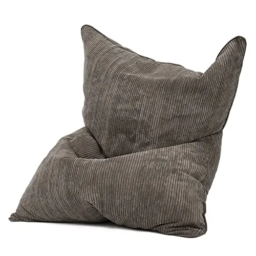 Green Bean XXL Sitzsack aus Cordstoff - Kuschelweicher XXL Sitzsack (180 x 140 cm) mit abnehmbarem, waschbarem Bezug und 370 Liter EPS-Perlen Füllung für optimalen Komfort und Ergonomie. Ideal für Wohnzimmer, Gaming oder Kinderzimmer.