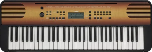 Yamaha PSR-E360 Maple - 61-Tasten tragbares Keyboard, bietet druckempfindliche Tasten und vielseitige Funktionen für kreative Musikgestaltung.