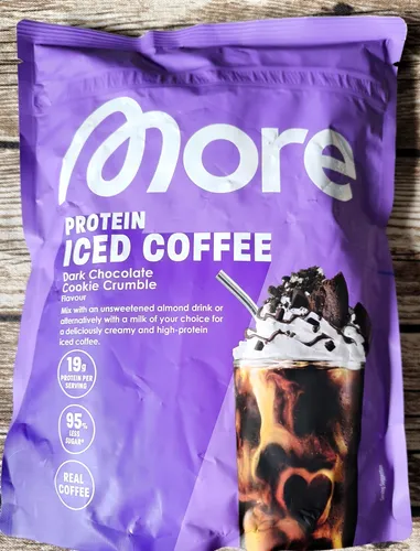 More Protein - Iced Coffee - Dark Cookie Crumble - 650 g - Nachfüllpack Neu Ovp