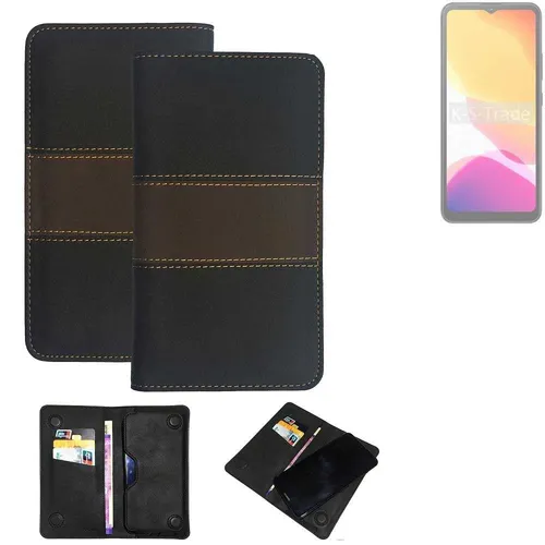 Handy Hülle für Cubot Note 21 Wallet Case + Cover Handyhülle Tasche Braun Kun
