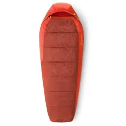 Sea to Summit Hamelin -1°C Kunstfaserschlafsack Gr Long Rot - Kunstfaserschlafsack für Camping und Trekking, bietet hohen Komfort bei Temperaturen bis -1°C; mit DWR-imprägniertem Außenmaterial und Wärmekragen für optimale Wärmeisolierung.