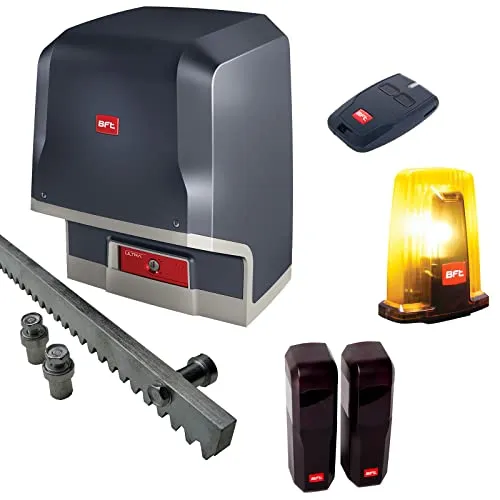 BFT Schiebetorantrieb ICARO-Ultra-Kit - Tore-Zubehör mit umfassendem Set: Inklusive Handsender, Lichtschranke und 6m Zahnstange für eine sichere und komfortable Torbedienung.