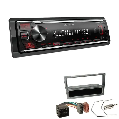 Kenwood 1-DIN Autoradio Bluetooth USB AUX für Opel Corsa C 2000-2004 - Modernes 1-DIN Autoradio mit Bluetooth, USB und AUX für einfache Musikübertragung und Freisprechanrufe. Ideal für Opel Corsa C (2000-2004) und sorgt für ein verbessertes Klangerlebnis.