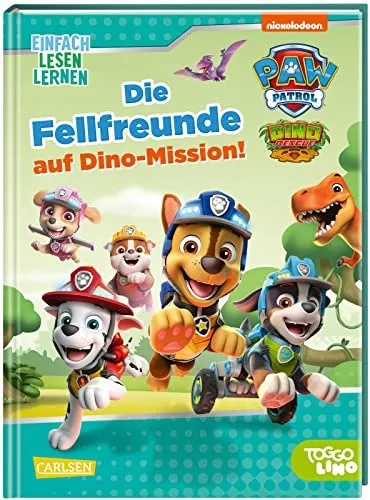 PAW Patrol Erstlesebuch: Die Fellfreunde auf Dino-Mission!: Einfach Lesen Lernen | Erstlesebuch ab 5 Jahren für die 1. Klasse – mit Bildern und Comic-Elementen von Marshall, Rubble, Skye & Co.