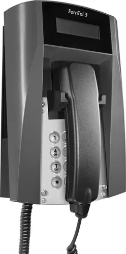 FHF Ex-Telefon FernTel 3 Zone 2 gelb mit Display - Festnetztelefon mit praktischem Wendelschnur-Design und gut lesbarem Display, ideal für den Einsatz in Zonen mit besonderen Sicherheitsanforderungen.