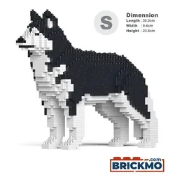 JEKCA Bricks Husky 01-M01 ST19PT10-M01 - Bausatz für einen detailgetreuen Husky, ideal für kreative Bauprojekte und zum Spielen. Fördert die Feinmotorik und die Kreativität.