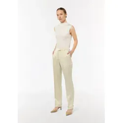 comma 7/8-Hose Hose Regular: Satinhose mit geradem Bein beige 34/REG