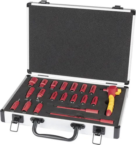 PARKSIDE® 20-teiliges Steckschlüsselsatz 1/4 Zoll - Vielseitiger 20-teilig Steckschlüsselsatz von PARKSIDE, isoliert nach IEC 60900 für sicheres Arbeiten bis 1.000 V. Ideal für anspruchsvolle Anwendungen im Handwerk.