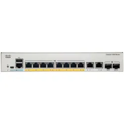 Cisco C1000-8P-E-2G-L Switch - 8 Anschlüsse managed - Netzwerk-Switch mit 8 Gigabit Anschlüssen und PoE+ Unterstützung, ideal für effiziente Netzwerkinstallationen in Unternehmen.