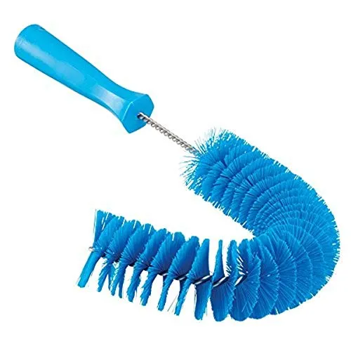 Vikan Bürste für die Außenreinigung von Rohren 53723 - Blau - Effektive Außenreinigung für Rohre bis 100 mm Durchmesser. Die anpassbare Bürste sorgt für Sauberkeit an schwer erreichbaren Stellen und minimiert Verunreinigungen.
