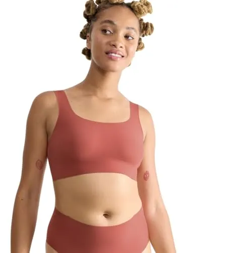 sloggi Bustier Zero Feel 2.0 – Nahtloses Top für unsichtbaren Komfort - Funktionsunterwäsche mit innovativer Dot Bonding-Verarbeitung für perfekten Halt und ein sanftes Tragegefühl. Herausnehmbare Pads und super dehnbare GRS-zertifizierte Mikrofaser bieten optimalen Komfort.