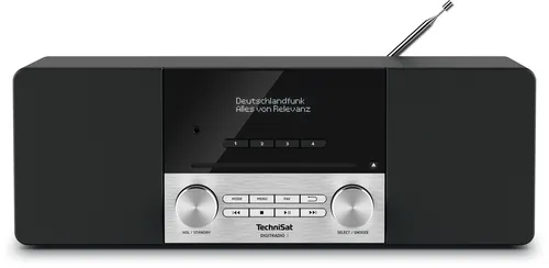 TechniSat DIGITRADIO 3 - Kompaktanlage Stereo DAB Radio mit CD-Player, Bluetooth & USB, kraftvoller Stereosound und Radiowecker in hochwertigem Design