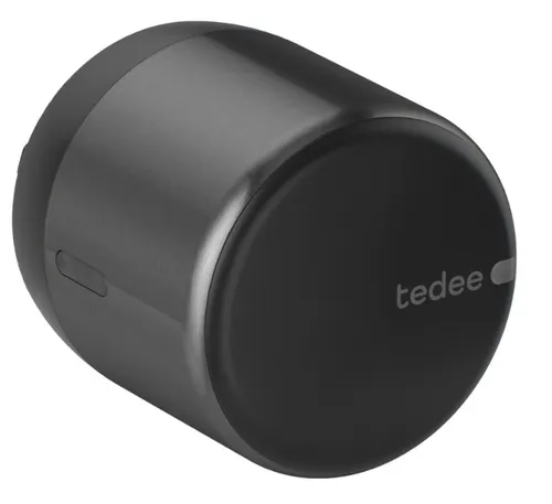 tedee Lock GO 2 - Aluminium - Schwarz - Schließzylinder mit einfacher Montage, leistungsstarkem Schloss und Smart Home Integration für maximale Sicherheit und Komfort.