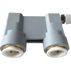 John Guest Abdrückbrücke JG-BRUECKE16-V 16mm - Sanitärinstallation mit Entlüftungsventil, ideal für Heizung und Trinkwasser, einfach zu montieren ohne Werkzeug und wiederverwendbar.