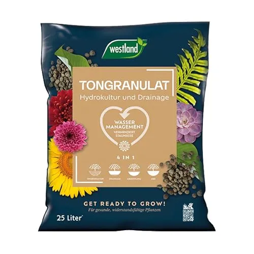 Westland Tongranulat, 25 l – Pflanzgranulat ideal für Hydrokultur, Drainage Substrat ohne chemische Zusätze, für Innen- und Außenbereich