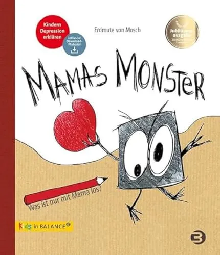 Mamas Monster: Kindern Depression erklären - Einfühlsames Kinderbuch zur Erklärung von Depressionen, ideal für Eltern und Erzieher, um Kindern die komplexen Emotionen näherzubringen.