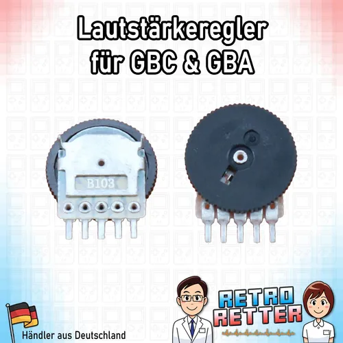 🎵 Volume Wheel Rad GAME BOY Advance & Gameboy Color Potentiometer GBA Regler
