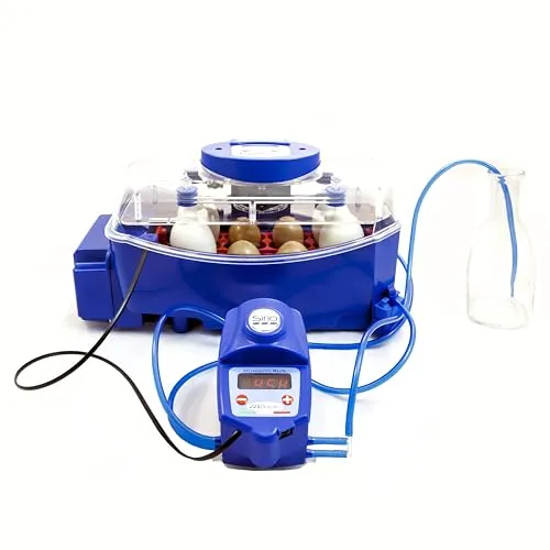 Borotto LUMIA 8 Expert - Automatische Brutmaschine für 8 Eier - Professionelle Brutmaschine mit antibakteriellem Zusatz und automatischem Luftbefeuchter, ideal für die sichere und effektive Brut von Geflügeleiern.