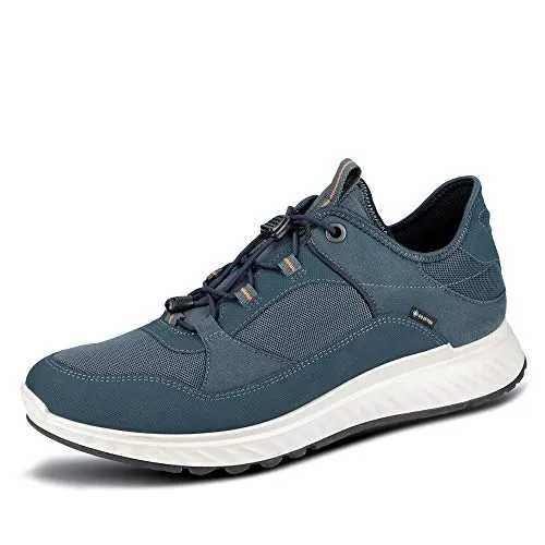 ECCO Herren EXOSTRIDE M Outdoor Shoe - Blau (Marine/Ombre) 41 EU - Wanderschuhe mit GORE-TEX-Technologie für atmungsaktive, wasserdichte Leistung. Anatomische Leistenform und SHOCK THRU-Punkt bieten optimalen Halt und Stoßdämpfung.
