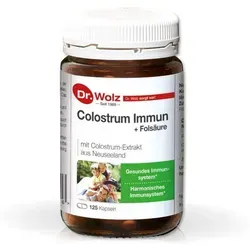 Colostrum Immun Doktor Wolz Kapseln - Arzneimittel zur Stärkung der Abwehrkräfte mit 950 mg Colostrum-Extrakt und Folsäure, magensaftresistent für optimale Wirkung – ideal für Ihre Vitalität.