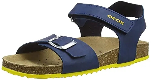 Geox Jungen J Ghita Boy B Sandalen, Avio, 29 EU - Wanderschuhe für Jungen mit Gummi-Verschluss, aus hochwertigem Suede für optimalen Komfort und Halt beim Spielen und Wandern.