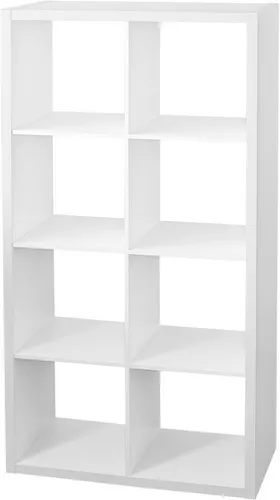 Bücherregal OTTO HOME "IZOLA" – Raumteiler, Aktenregal, Würfelregal, weiß, 76cm - Praktisches Bücherregal mit 8 offenen Fächern, ideal zur Raumgestaltung. Hergestellt aus FSC-zertifiziertem Holzwerkstoff, bietet es Qualität und Stil für dein Zuhause.