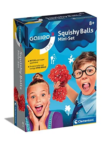 Clementoni Galileo Squishy Balls Mini-Set - Experimentierkästen für Physik, fördert das Verständnis von Kräften und Bewegungen für Kinder ab 8 Jahren.