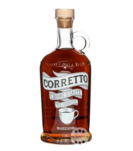 Marzadro Corretto Likör - Grappa-Kaffeelikör mit sanftem Geschmack, ideal nach dem Essen – jetzt bei mySpirits entdecken!