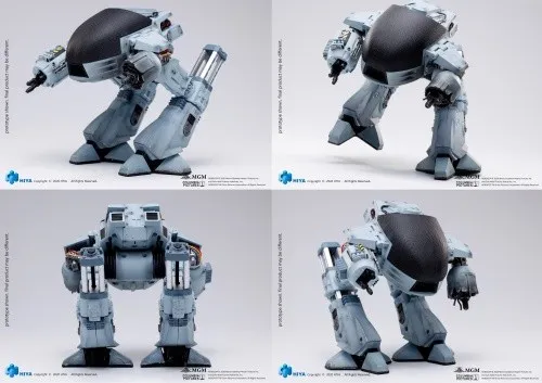 Hiya Toys Actionfigur ROBOCOP BATTLE DAMAGED ED-209 - Maßstabsmodell der ED-209 Actionfigur im 1/18 Maßstab. Mit authentischen Soundeffekten und einem neuen Fußdesign, perfekt für Sammler und Fans klassischer 80er Jahre Filme.
