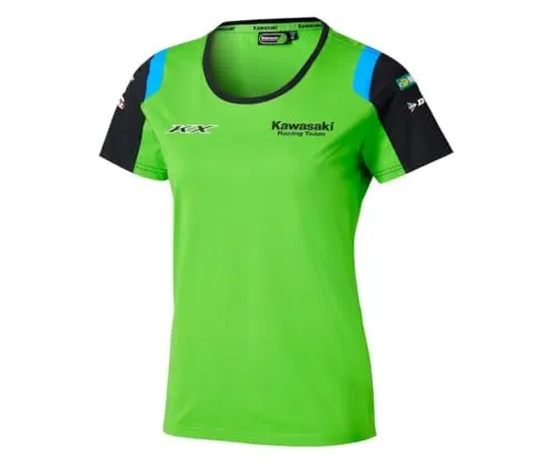 Kawasaki MXGP Team Replika Damen T-Shirt XL - Sportliches Damen T-Shirt in XL, aus atmungsaktiver Baumwoll-Mischung für besten Tragekomfort. Ideal für Fans des Kawasaki MXGP Teams mit stylishem Logodruck.