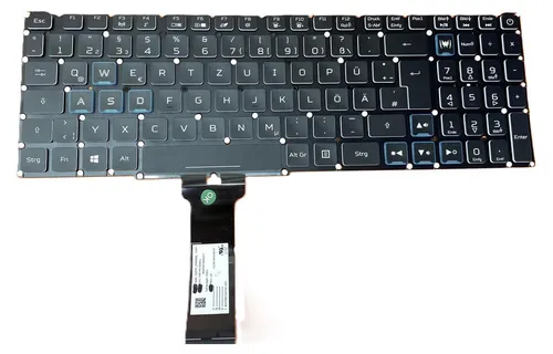 DEUTSCHE - Tastatur mit Beleuchtung für ACER Nitro 5 (AN515-51-74MN) - Hochwertige Ersatztastatur mit stilvollem Beleuchtungsdesign, ideal für den täglichen Einsatz. Bitte vergleichen Sie die Rückseite und Anschlussdetails mit Ihrer Originaltastatur.