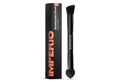 IMPERIO 2in1 Ansatzpuder-Pinsel für präzises Auftragen & Verblenden - Perfekter Ansatzpuder Pinsel für makellose Haaransätze und zum Nachbilden von Strähnchen. Mit zweiseitiger Spitze für leichtes Auftragen und Verblenden – ein unverzichtbares Tool für Deine Beauty-Routine!