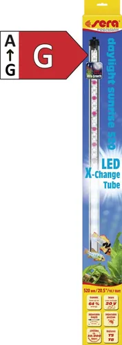 Sera Aquarium-Beleuchtung LED X-Change Tube daylight sunrise 520 - Aquariumbeleuchtung mit natürlicher Tageslichtsimulation für gesunde Pflanzen und Fische, energieeffizient und einfach zu installieren.