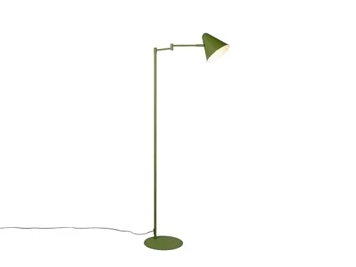 meineWunschleuchte Retro Stehlampe Grün mit Schwenkarm - Elegante Retro Stehlampe mit 126,5 cm Höhe und schwenkbarem Arm. Ideal für stimmungsvolle Beleuchtung, dimmbar in 3 Stufen. Austauschbares E14 LED-Leuchtmittel sorgt für warmes Licht.