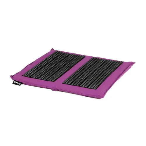 bodhi Yogamatte VITAL Akupressur Fußreflexzonenmatte SPIKY aubergine, aubergine