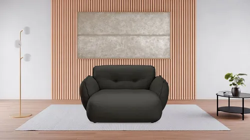 BETYPE Chaiselongue Be Fluffy, moderner Love Seat, XXL Sofa, Lese-Sessel, Big-Sessel für 2, Softes Sitzgefühl, moderne Kedernaht, hochwertiger Bezug
