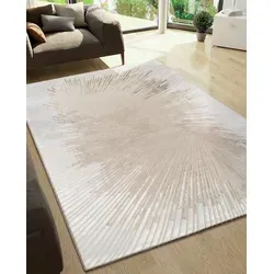 Teppich OTTO HOME "Elora Kurzflor" 120x170 cm, beige - Der elegante Kurzflorteppich "Elora" mit modernem Hoch-Tief-Effekt verleiht jedem Raum einen stilvollen Akzent. Mit pflegeleichter Kunstfaser und rutschhemmender Unterlage ideal für jeden Wohnbereich.
