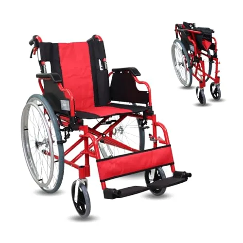 Mobiclinic Modell Torre - Leichter Selbstfahrender Rollstuhl - Rollstuhl mit Selbstantrieb, ideal für Senioren und Menschen mit Mobilitätseinschränkungen. Leicht, klappbar und mit Sicherheitsbremsen ausgestattet für mehr Unabhängigkeit und Komfort.