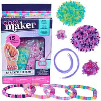Cool Maker Heishi Bracelet Maker Nachfüllset | 2 Stück - Nachschub für kreative Armbänder: Das Heishi Nachfüllset enthält 1300 Perlen und ermöglicht die Herstellung von 15 stylischen Armbändern. Ideal für Kinder ab 7 Jahren, um ihre DIY-Fähigkeiten auszuleben!